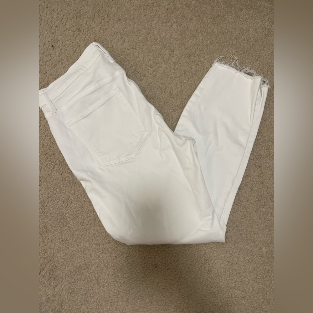 GAP True Skinny High Rise White Jeans, Short